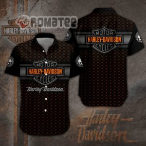 Willie G Skull Small Pattern Harley Davidson Motorcycles 3D All Over Print Hawaiian Shirt