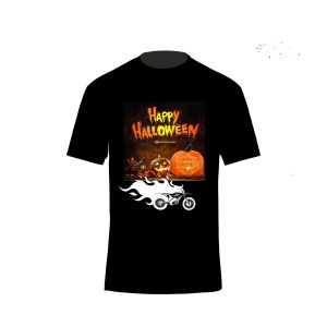 Happy Halloween Happy Pumpkin Harley Davidson Flaming Motorcycles T-Shirt, Costume Harley Davidson Halloween Shirt