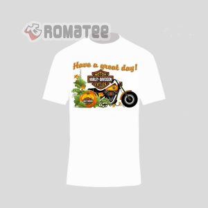 Have A Great Day Halloween Harley Davidson Pumpkin T-Shirt, Costume Harley Davidson Halloween Shirt