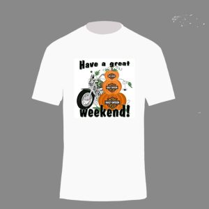 Have A Great Weekend Halloween Harley Davidson Pumpkin Motorcycles Shirt, Costume Harley Davidson Halloween Shirt