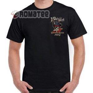 2024 Bike Week Daytona Beach Skull Pirate Dagger T Shirt 1