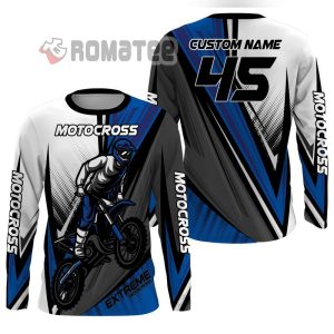 Extreme Motocross Personalized Name And Number 3D All Over Print T Shirt Long Sleeve And Hoodie
