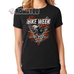 Ladies Shirt 2024 Bike Week Daytona Beach Wild Eagle Florida USA T Shirt