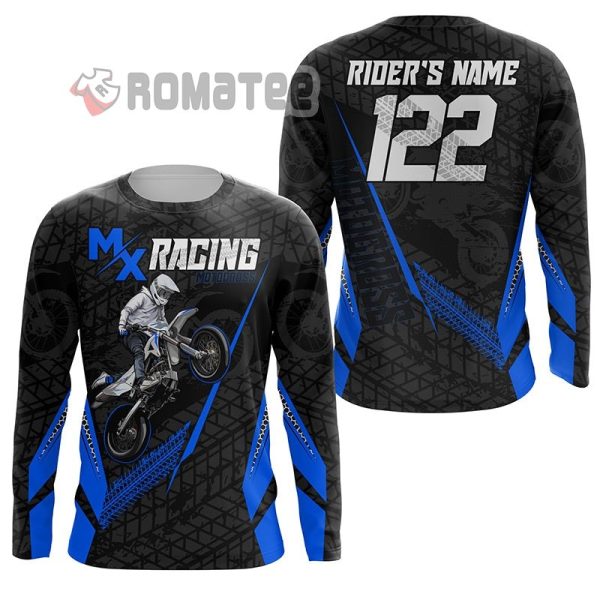 MX Racing Custom Motocross Jersey Dirt Bike Number and Name 3D All Over Print Long Sleeve