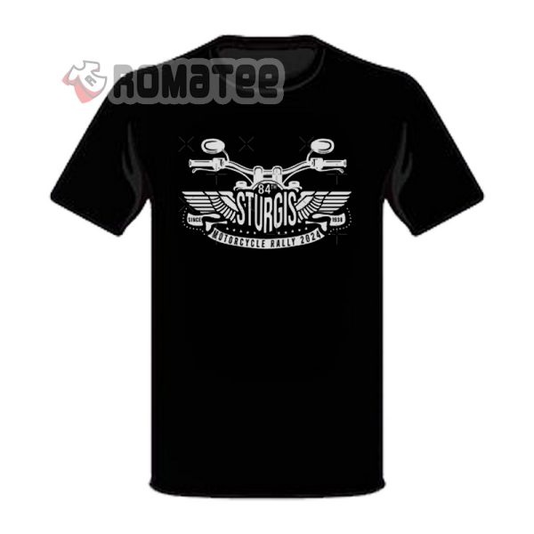 Motorcycle Head Wings Sturgis Motorcycle Rally 84th 2024 Shirt