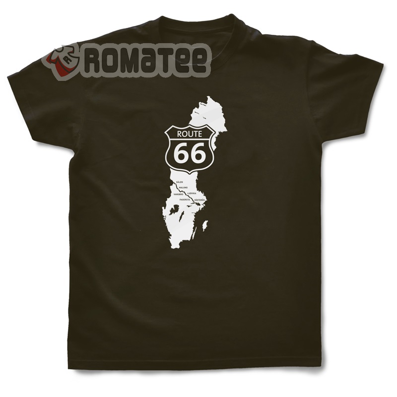 Route 66 Highway American Shirt, Biker Shirt Route 66 Motorcycle T-Shirt