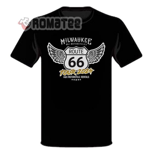 Route 66 Tour 2024 Milwaukee Shirt, Route 66 Motorcycle 2024 Tour Shirt