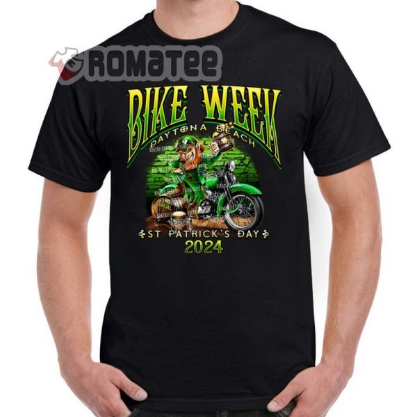 ST Patrick’s Day 2024 Daytona Beach Bike Week 83rd Annual T-Shirt