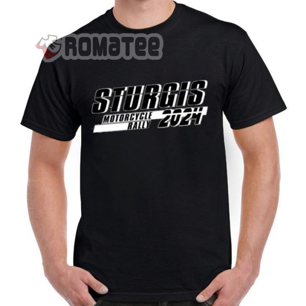 Sturgis Motorcycle Rally 2024 3D Text Printed T-Shirt