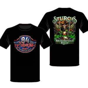 Sturgis Skeleton Eagle Riding Motorcycle Rally 2024 Shirt 84th Sturgis Motorcycle Rally Biker 2024 T Shirt