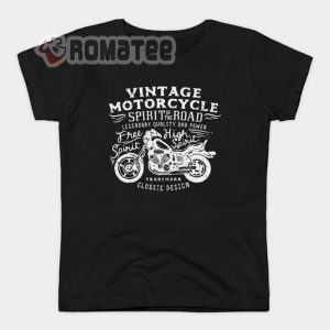 Vintage Motorcycle Shirt Spirit Of The Road T Shirt Hoodie And Sweater