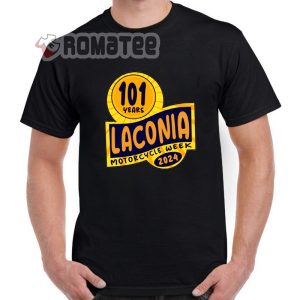 Yellow Shirt Laconia Motorcycle Week 101st Anniversary 2024 Classic T Shirt