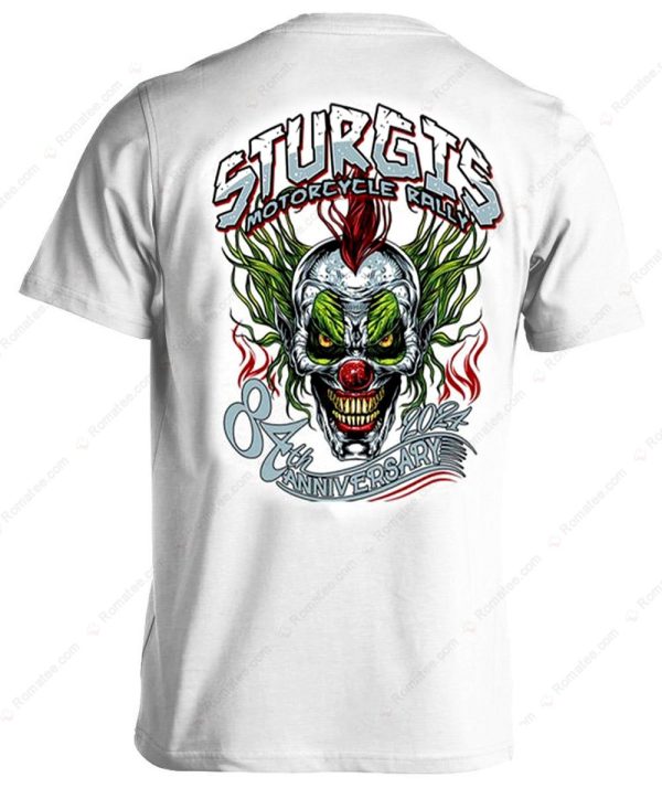 2024 Sturgis Motorcycle Rally Joker Skull T-Shirts, Sturgis 84th Anniversary Merch