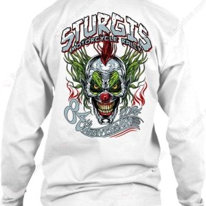 2024 Sturgis Motorcycle Rally Joker Skull T Shirts Sturgis 84th Anniversary 3 long sleeve