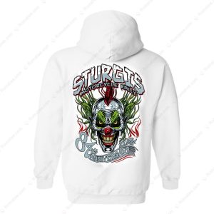 2024 Sturgis Motorcycle Rally Joker Skull T Shirts Sturgis 84th Anniversary 4 hoodie