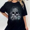 Bandana Skull And Roses Womens Sturgis T-Shirts, Sturgis Bike Rally 2024 Merch