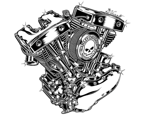 Motorcycle Engine V twin Engine Harley Davidson