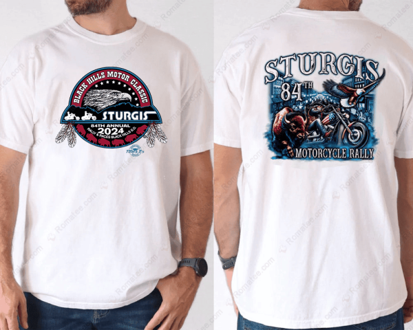 2024 Sturgis Motorcycle Rally Bison And Eagle T-Shirt, 84th Logo Shirt, 84Th Sturgis Merch