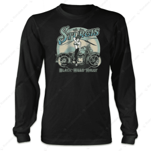 2024 Sturgis Rally 84 Pinup Girl T Shirt Black Hills Rally Merch 2 Long Sleeve