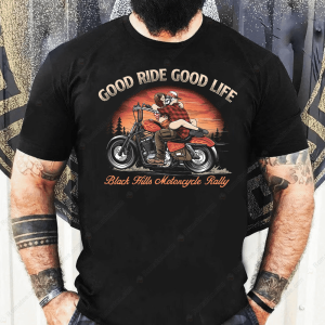 2024 Sturgis Rally Good Life Good Ride T-Shirt, Black Hills Motorcycle Rally Merch