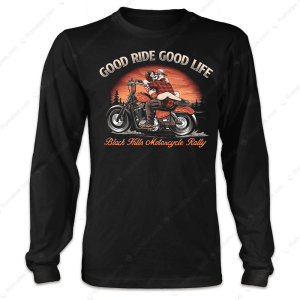 2024 Sturgis Rally Good Life Good Ride T-Shirt, Black Hills Motorcycle Rally Merch