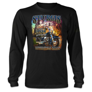 84th Anniversary 2024 South Dakota Merch Sturgis Motorcycle Rally Rushmore Motorcycle Event 2024 T Shirt 2 Long Sleeve