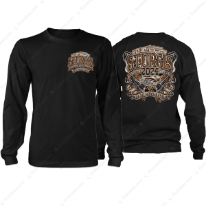 Dead Mans Hand Sturgis 2024 T Shirt Sturgis Motorcycle Rally 2024 Shirt Sturgis South Dakota Merch 2 Long Sleeve