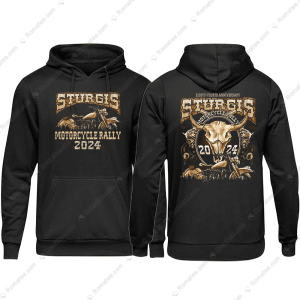 Sturgis Motorcycle Rally Cattle Skull Merch Motorcycle Rally 2024 Shirt Sturgis 2024 T Shirt 3 Hoodie