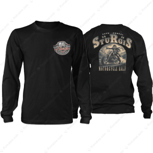 Sturgis Motorcycle Rally Scary Ghost 2024 Tee Shirt 84th Anniversary T Shirt Sturgis Motorcycle Rally 84th Logo Merch 2 Long Sleeve