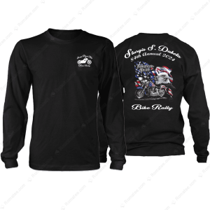 2024 Sturgis Bike Rally American Pride Eagle Motorcycle Long Sleeve Shirt, American Pride Bike Rally Merch