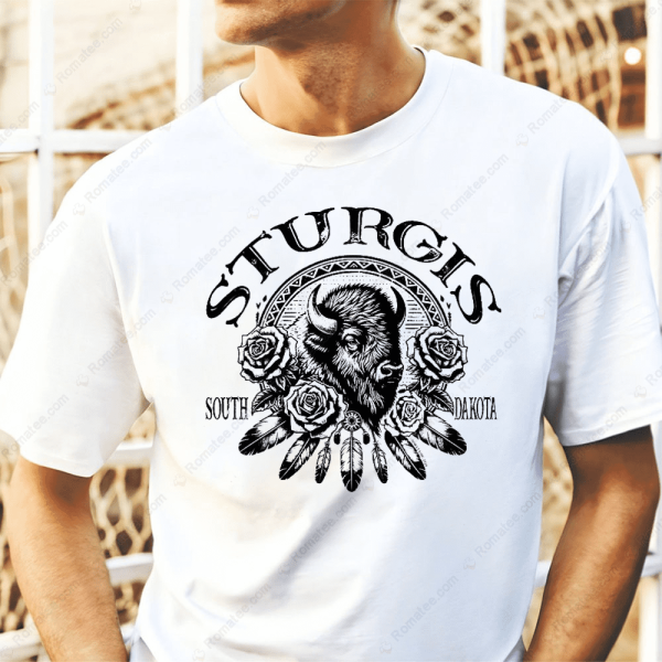 84th Boho Bison Merch, Sturgis South Dakota Tee, Motorcycle Rally T-Shirt