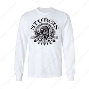 84th Boho Bison Merch Sturgis South Dakota Tee Motorcycle Rally T Shirt 2 Long Sleeve