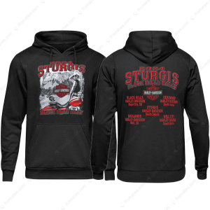 84th Rally Sturgis Pinup T Shirt 2024 Sturgis Harley Davidson Black Hills Rally Merch 3 Hoodie