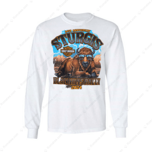 84th Sturgis Buffalo Sunglasses Silver Long Sleeve Shirt, Black Hills Rally 2024 Harley-Davidson Merch