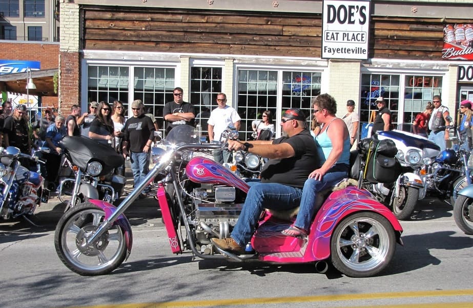 A Pink Chopper at Bikes Blues and BBQ 2011