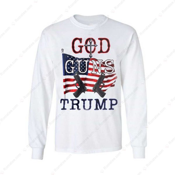 God Guns Trump Shirts, Jesus Is My Savior Christians for Trump 2024 Tee, Trump Assassination Shooting Merch