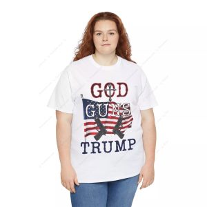 God Guns Trump Shirts Jesus Is My Savior Christians for Trump 2024 Tee Trump Assassination Shooting Merch 4 women tee 1