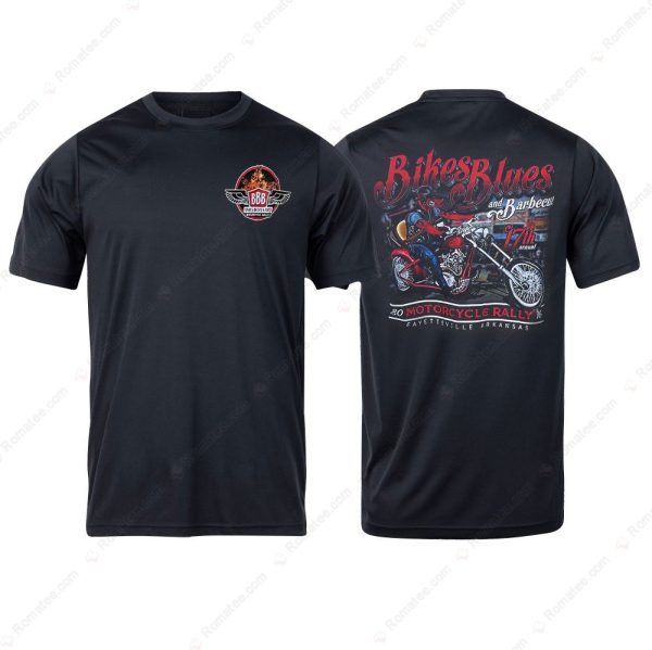 Hog Rider Chopper Motorcycle Rally Shirts, Bikes Blues And BBQ Fayetteville AR 2016 Merch