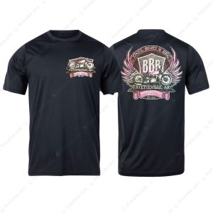 Pink Bikes Blues And Bbq Fayetteville Ar Women Shirts, 24th Wings BBB Motorcycle Rally 2024 Merch