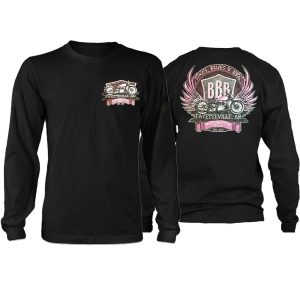 Pink Bikes Blues And Bbq Fayetteville Ar Women Shirts, 24th Wings BBB Motorcycle Rally 2024 Merch