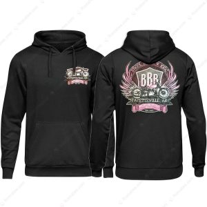 Pink Bikes Blues And Bbq Fayetteville Ar Women Shirts 24th Wings BBB Motorcycle Rally 2024 3 hoodie