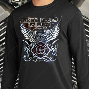 Screaming Eagle Bikes Blues And Bbq Rally Shirts, Fayetteville Ar Firefighters Iaff 2866 Merch