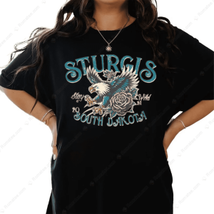 Sturgis Stay Wild 2024 Unisex Merch Sturgis South Dakota Bald Eagle T Shirt 1