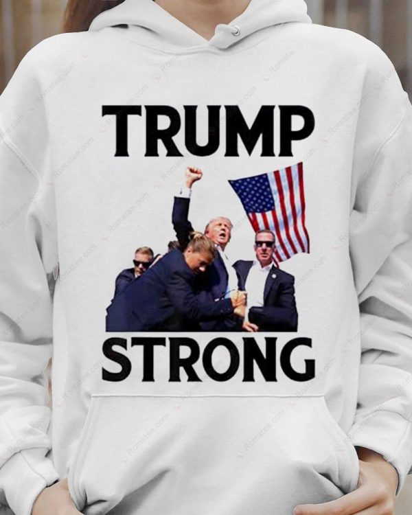 Trump Strong Raised Fist MAGA T-Shirt, Trump 2024 Survives Rally Shirt, Electricians for Trump 2024 Merch