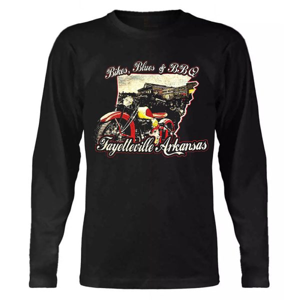 Vintage Bikes Blues BBQ Motorcycle Rally Shirts, Classic BBQ Motorcycle Rally Fayetteville Ar Merch