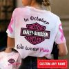 Harley-Davidson Breast Cancer Awareness Shirt, Pink Harley-Davidson Tee, In October We Wear Pink T-Shirt