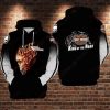 Harley-Davidson King of the Road Hoodie, Bold Harley-Davidson Ride or Die Hoodie with Skull Flaming Graphic