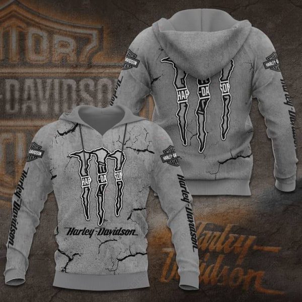 Harley-Davidson Monster Claw Merch, Harley-Davidson Urban Style Hoodie