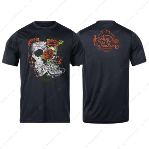 Harley-Davidson Sturgis Skull And Roses T-shirt, Bold Biker Identity