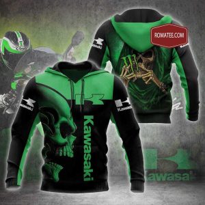 Kawasaki Monster Energy Grim Reaper T Shirt Edgy Biker Skull Tee 2 hoodie